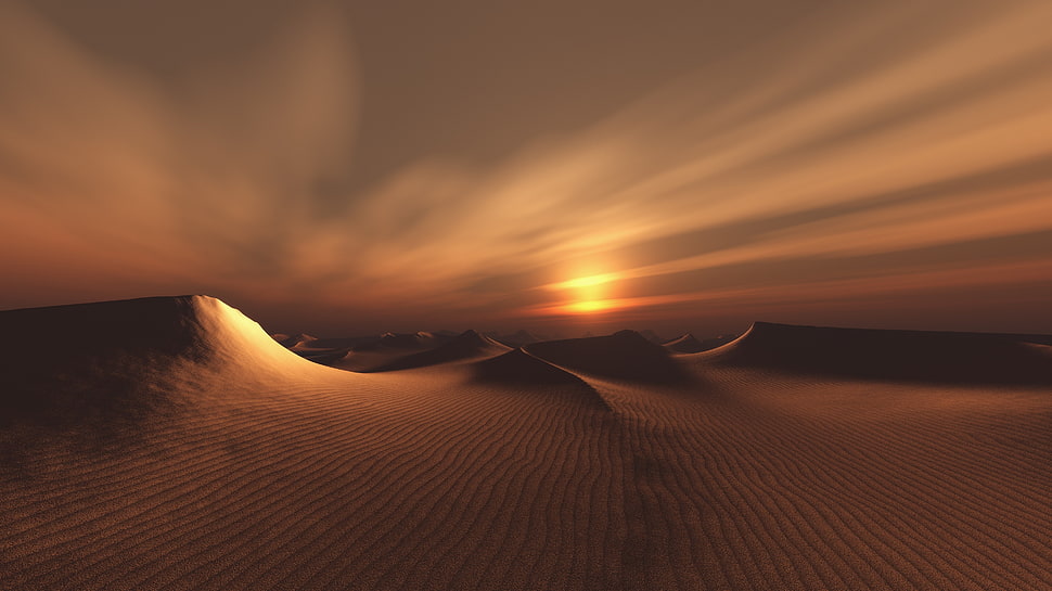 yellow and black plastic toy, desert HD wallpaper