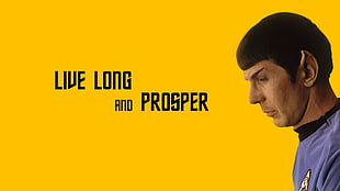 Leonard Nemoy as Spock wallpaper, Star Trek, Spock, Live Long And Prosper