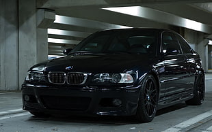 black BMW coupe, E-46, BMW M3 , BMW, black cars