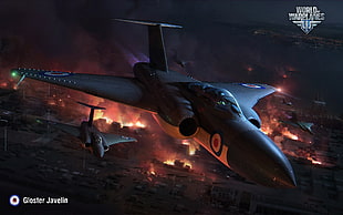 World of War Planes wallpaper, World of Warplanes, airplane, Gloster Javelin, wargaming HD wallpaper