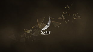 black background with Sarif Presents text overlay, Deus Ex, Sarif Industries, video games