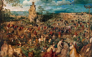 religious painting, Pieter Bruegel , classic art, painting HD wallpaper