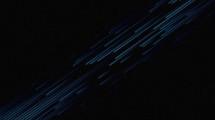 meteor shower digital wallpaper, blue, light blue, glowing, lasers