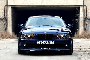 blue BMW car, BMW, E 39, car HD wallpaper