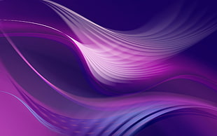 photography of purple and blue time lapse wave