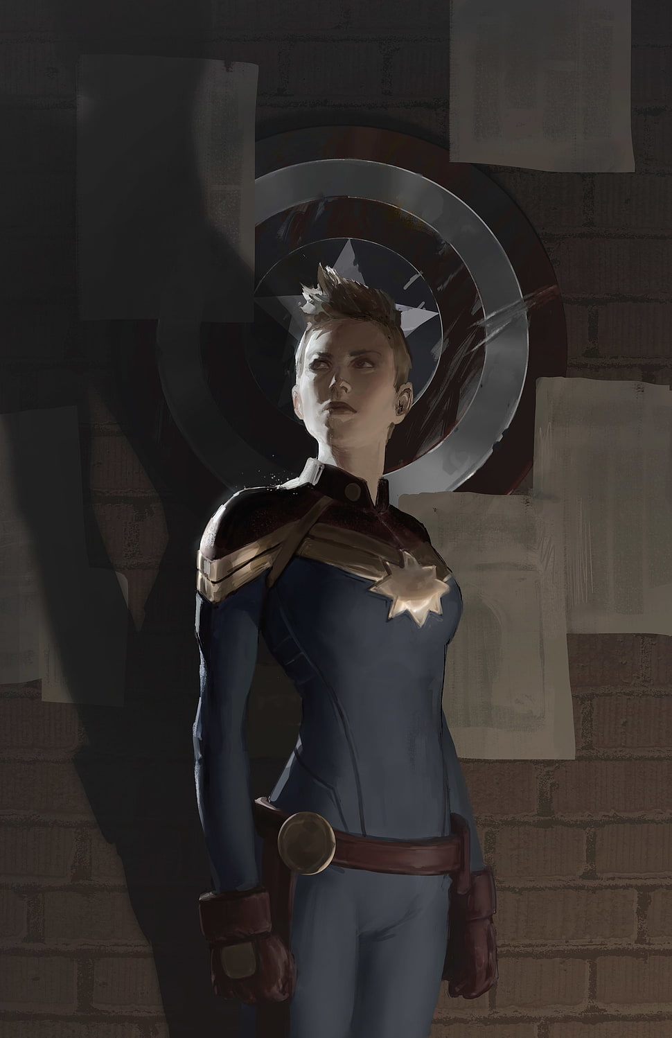 Captain Marvel photo, fantasy art, Captain Marvel, Marvel Comics HD wallpaper