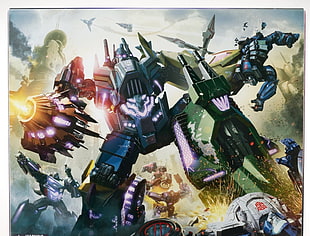 Transformer Optimus Prime poster, Transformers, artwork