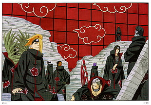 illustration of Akatsuki from Naruto HD wallpaper