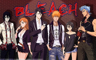 Bleach digital wallpaper, Bleach, Kurosaki Ichigo, Kuchiki Rukia, Ulquiorra Cifer