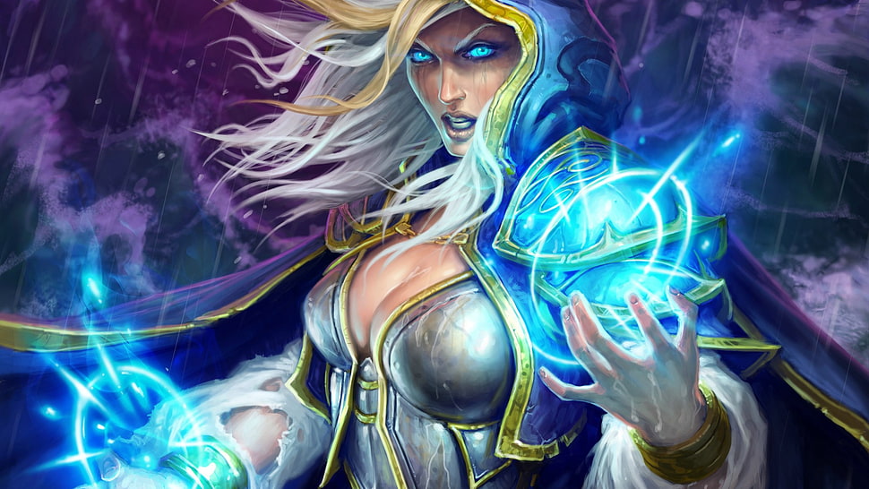 Crystal Maiden digital wallpaper, Hearthstone: Heroes of Warcraft HD wallpaper