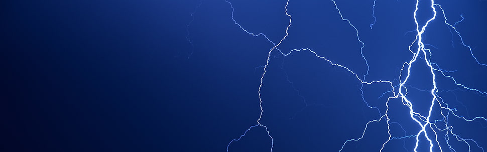thunder illustration, lightning HD wallpaper