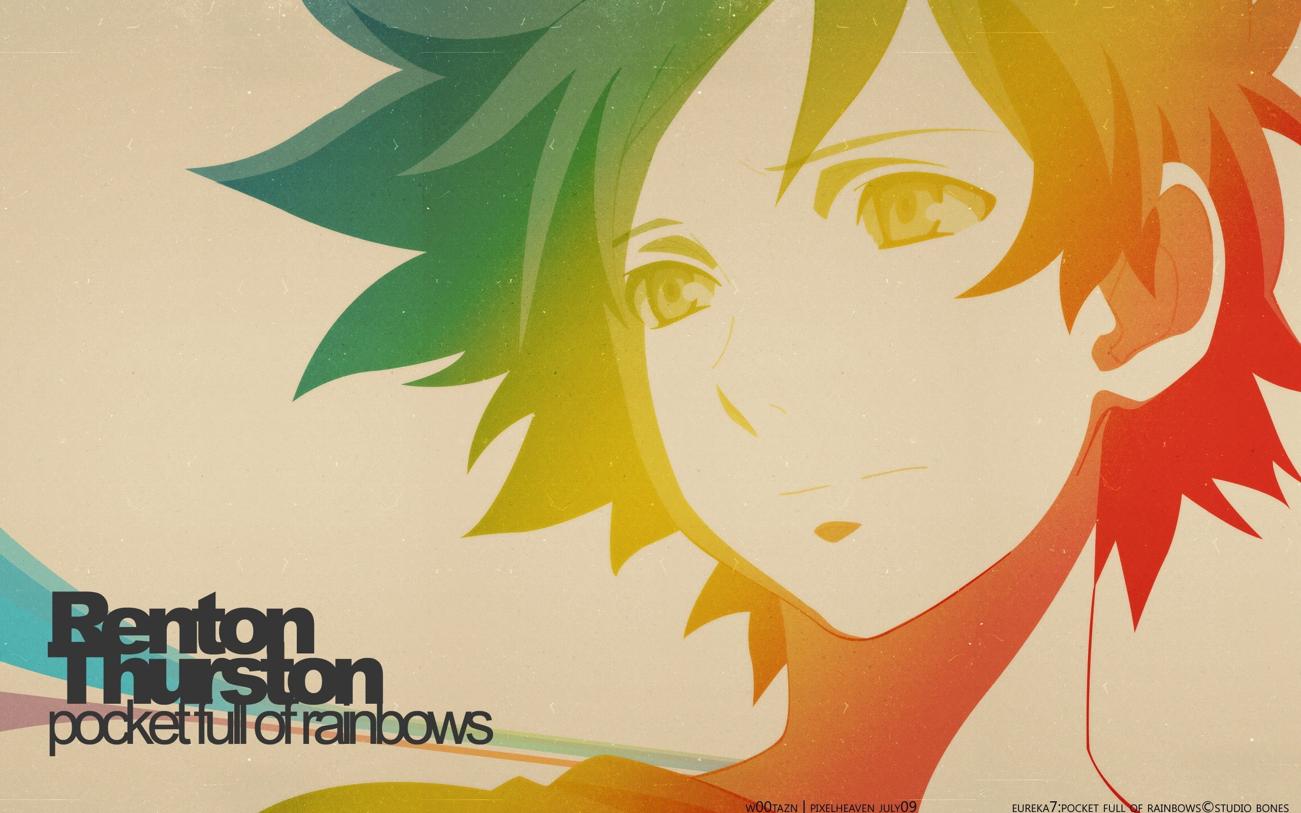 Renton Thurston illustration, Eureka Seven, Thurston Renton, anime, anime boys