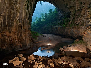 National Geographic cave photo, National Geographic, nature, Kukenam-Tepui, Venezuela HD wallpaper