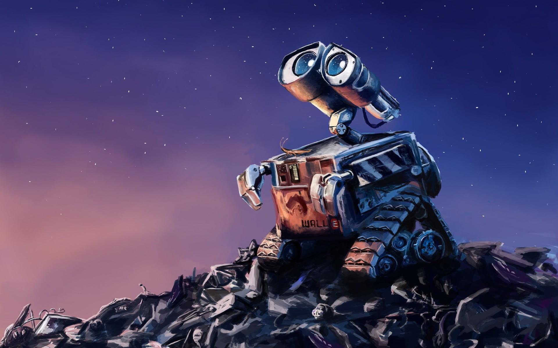 Wall E digital wallpaper, WALL·E, robot, movies, animation
