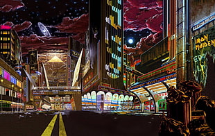 city at night HD wallpaper