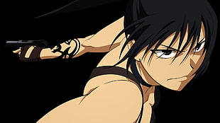 black haired anime character, Canaan, anime boys, anime HD wallpaper
