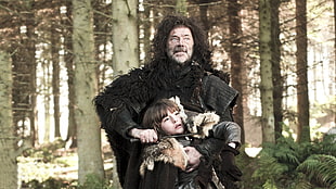 man wearing black coat, Game of Thrones, Brandon Stark