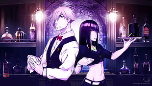 black-haired female anime character, Death Parade, anime HD wallpaper