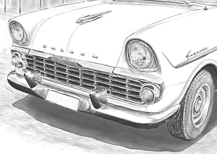 Chevrolet Bel Air sketch illustration