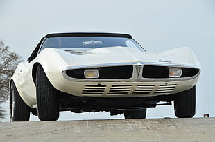 classic white Pontiac coupe