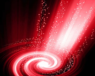 red and white spiral illustration