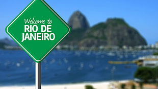 Rio De Janeiro signage, Rio de Janeiro, signs, blurred HD wallpaper