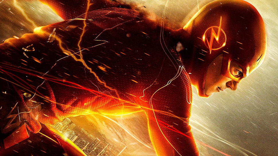 DC The Flash digital wallpaper HD wallpaper
