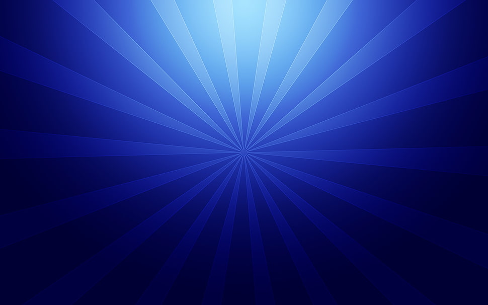 blue sun rays photography HD wallpaper