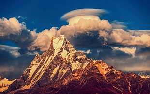 Matterhorn mountain, Nepal, Himalayas, Machhapuchhre, mountains
