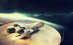 grey space ship, Star Citizen, Freelancer (Star Citizen), spaceship, video games HD wallpaper