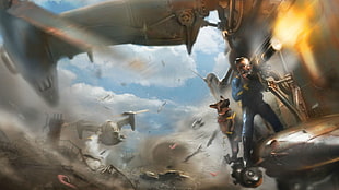 Watch Dog game poster, Fallout 4, Fallout HD wallpaper