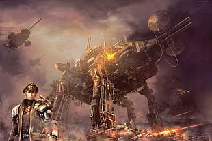 black metal battleship digital wallpaper