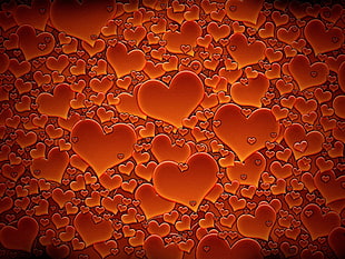 brown heart illustration