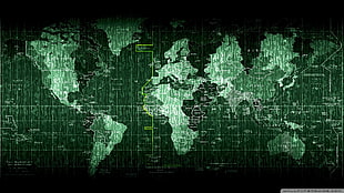 world map illustration, world map, map, grid