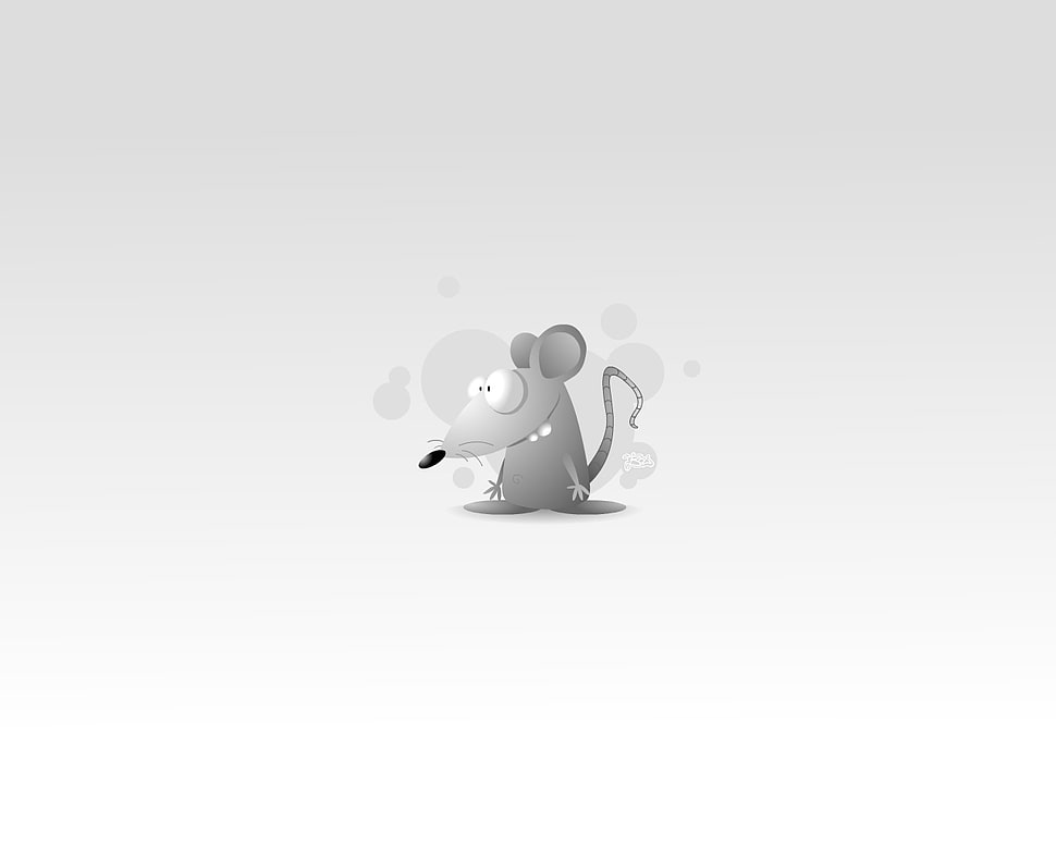 gray mouse sticker HD wallpaper