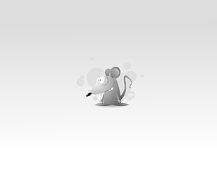 gray mouse sticker