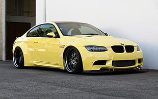 yellow BMW E91