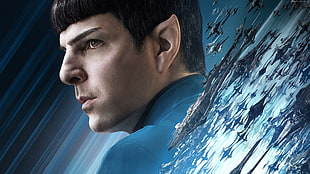 man Star Trek character digital wallpaper