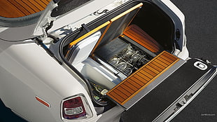 black car luggage compartment, Rolls-Royce Phantom, car