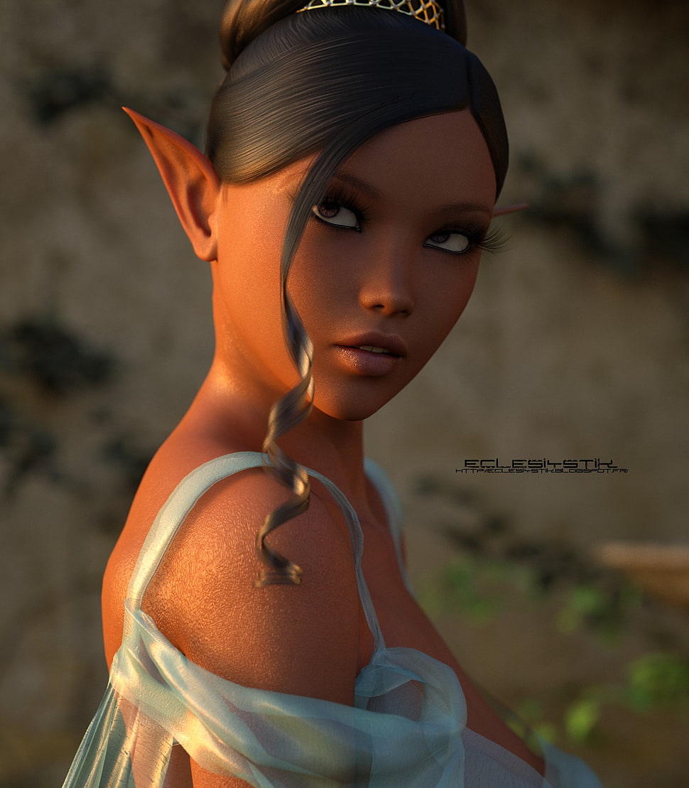 3D female character HD wallpaper
