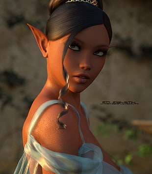 3D female character
