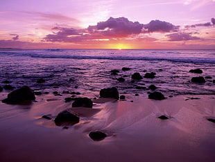 Decline,  Hawaii,  Evening,  Sea HD wallpaper