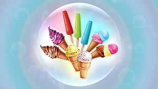 ice cream and popsicles clip art