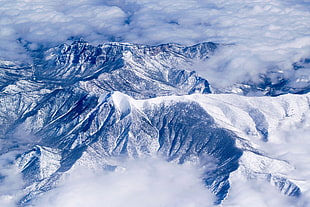 snow cap mountain, Mountains, Snow, Peaks