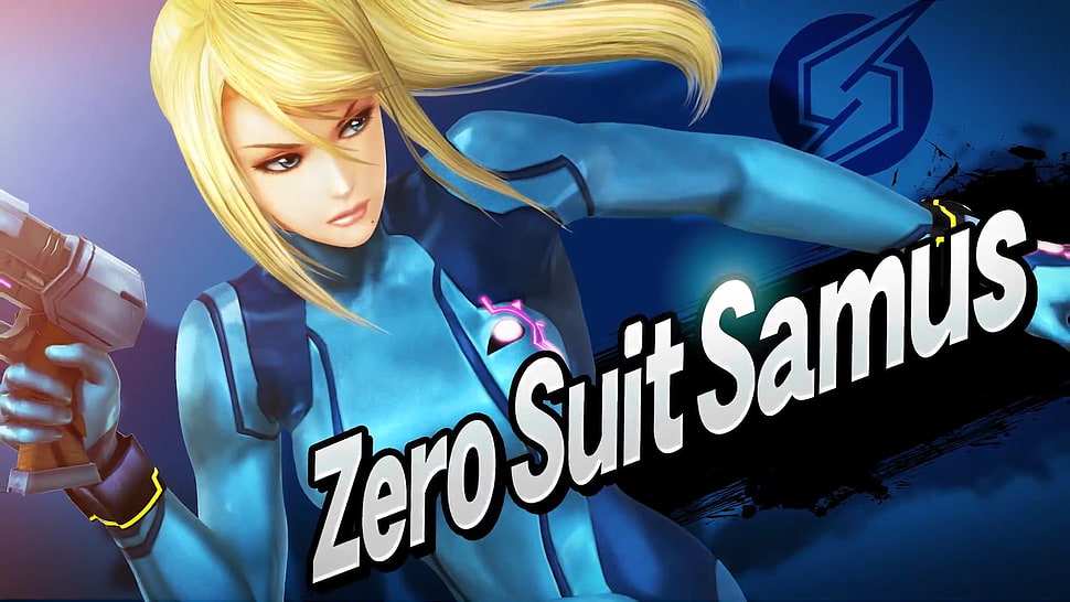 zero suits samus text, Super Smash Brothers, Samus Aran HD wallpaper