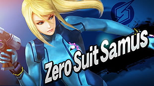 zero suits samus text, Super Smash Brothers, Samus Aran HD wallpaper