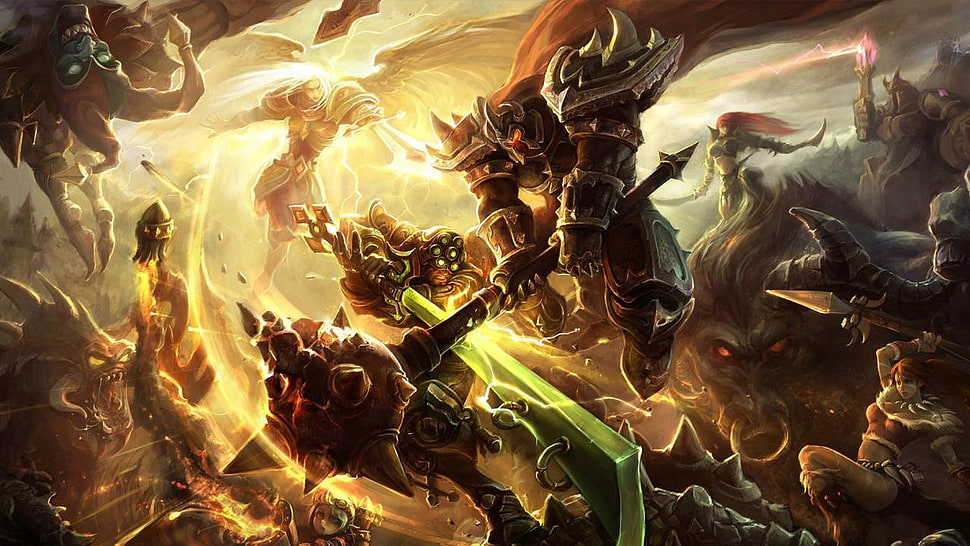 game heroes loading poster HD wallpaper