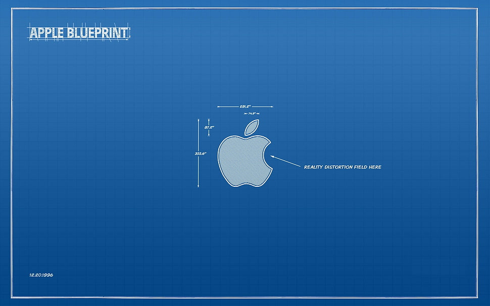 Apple blueprint HD wallpaper