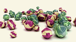 wrapper decor lot, d20, dice, abstract, render
