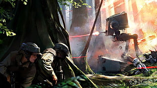 Star Wars painting, Star Wars: Battlefront, video games HD wallpaper